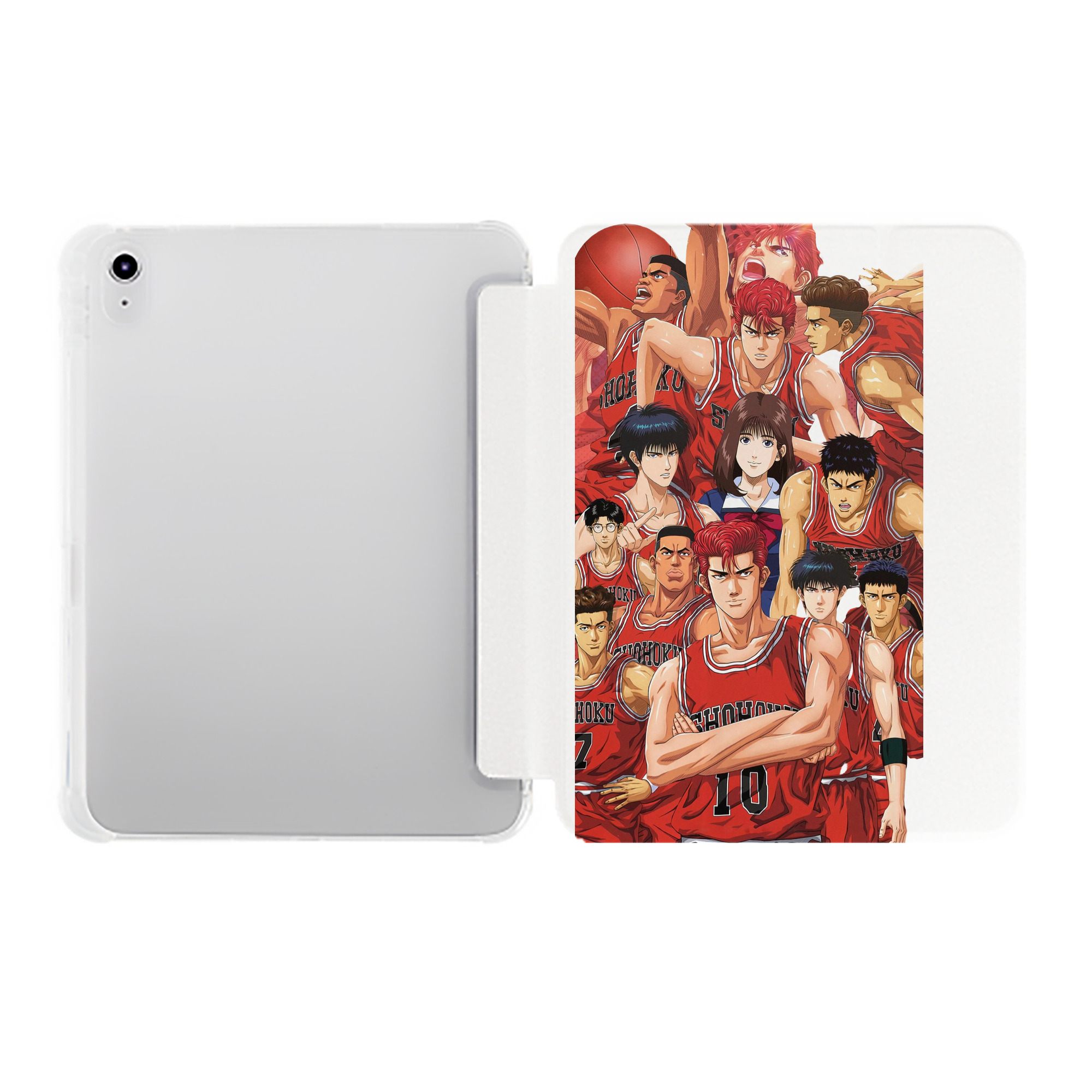 （画像用） SLAM DUNK／スラムダンク IPad ケース ペン収納付き 三つ折りスタンド PUレザー×シリコン 対応機種9.5/10.5/10.9インチ